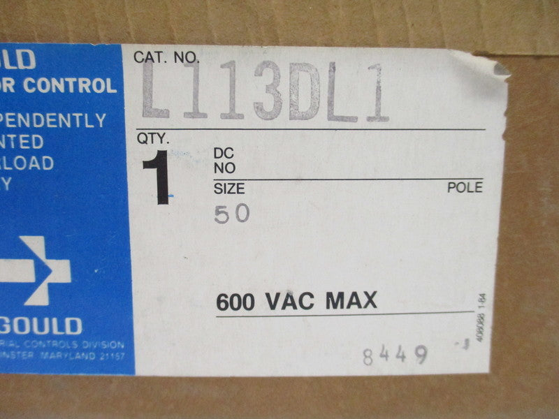 GOULD L113DL1 50A 600VAC NSMP