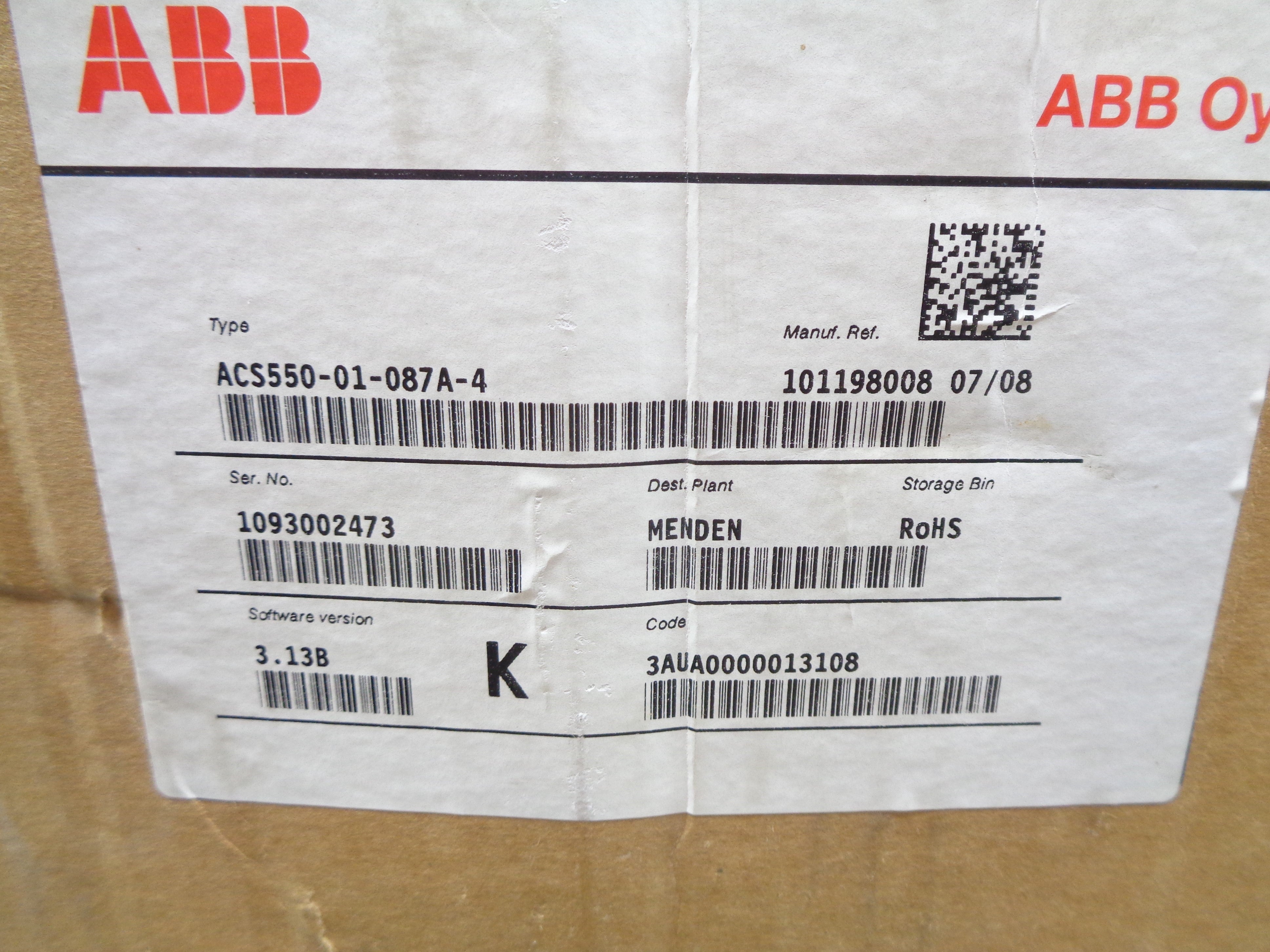 ABB ACS550-01-087A-4 NSMP