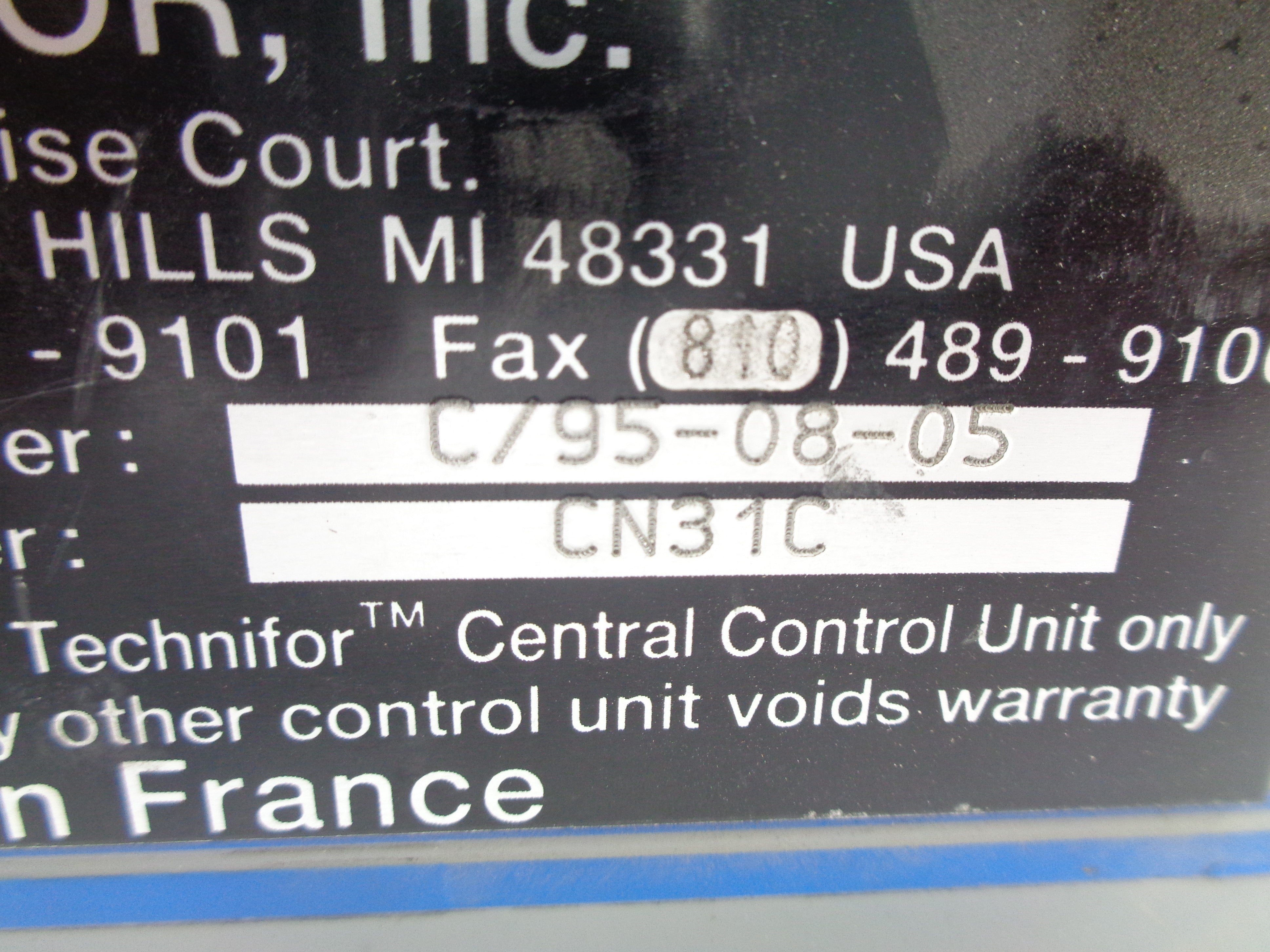 TECHNIFOR CN31C UNMP