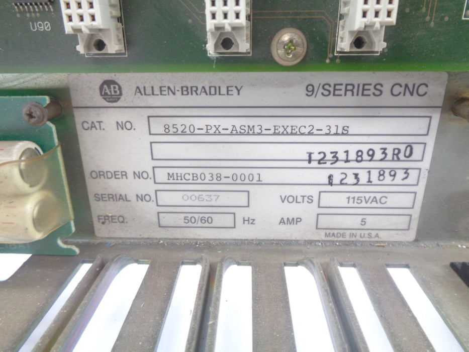 INDUSTRIAL SPARE PART 8520-PX-ASM3-EXEC2-31S SER. CNC (AS PICTURED) UNMP