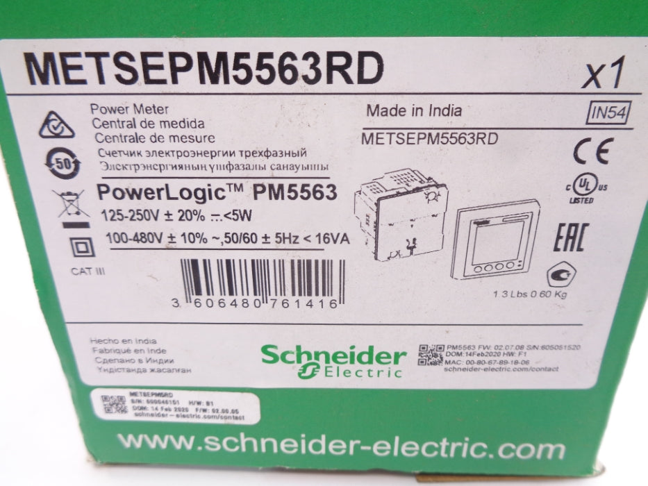 SCHNEIDER ELECTRIC METSEPM5563RD F/W 02.00.05 NSMP
