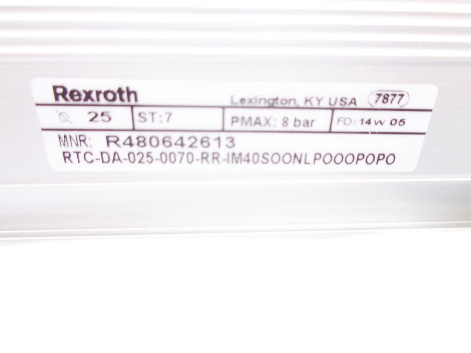 REXROTH R480642613 RTC-DA-025-0070-RR-IM40SOONLPOOOPOPO NSNP