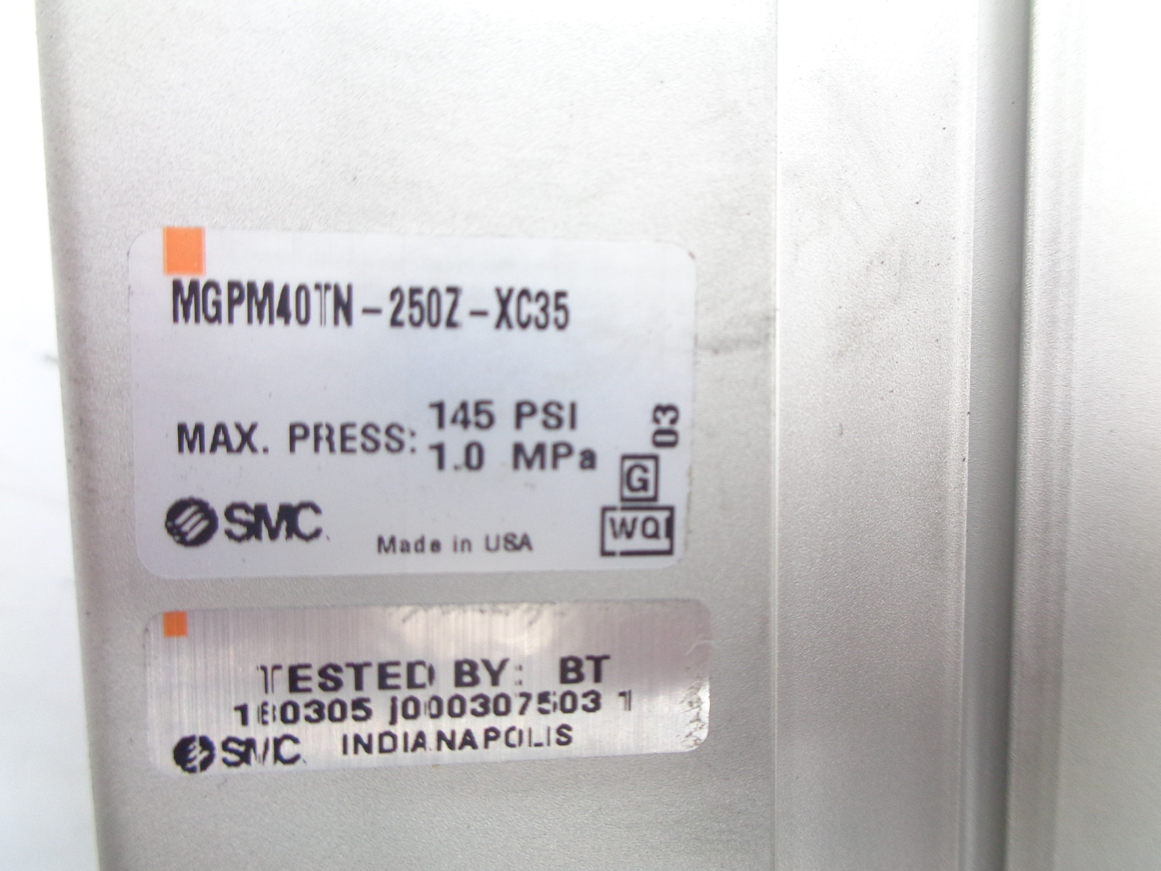 SMC MGPM40TN-250Z-XC35 145PSI NSNP