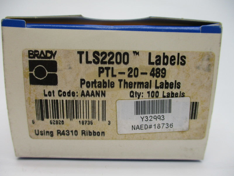 BRADY PTL-20-489 (PKG OF 100) NSMP