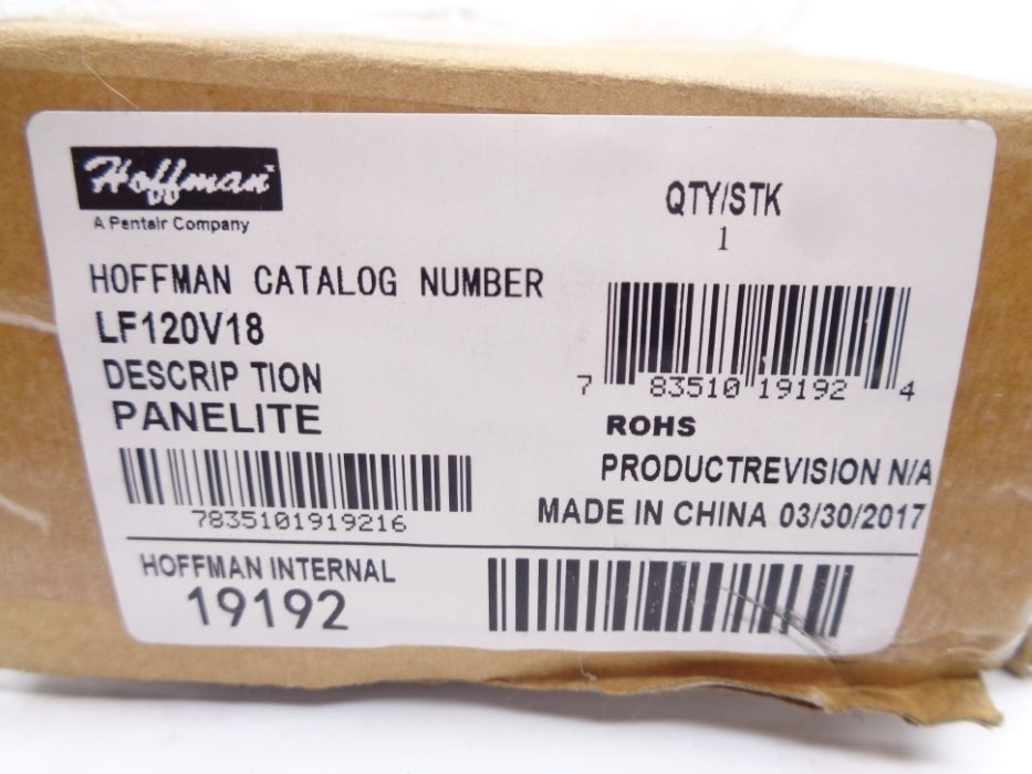 HOFFMAN LF120V18 NSMP