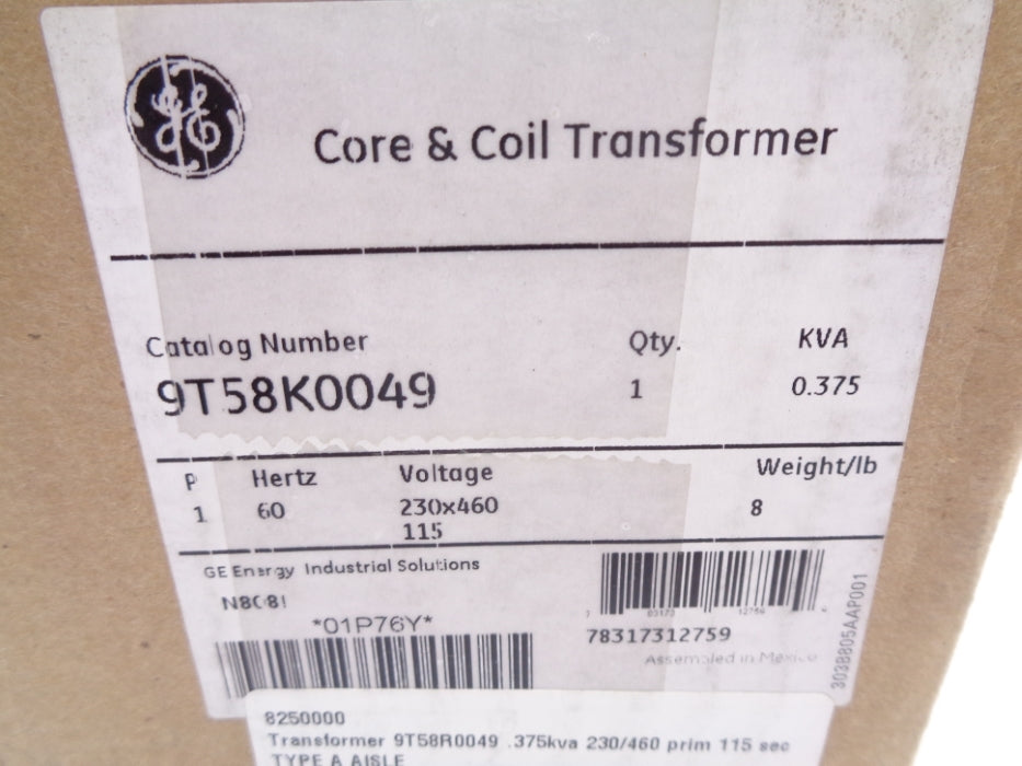 GENERAL ELECTRIC 9T58K0049 NSMP