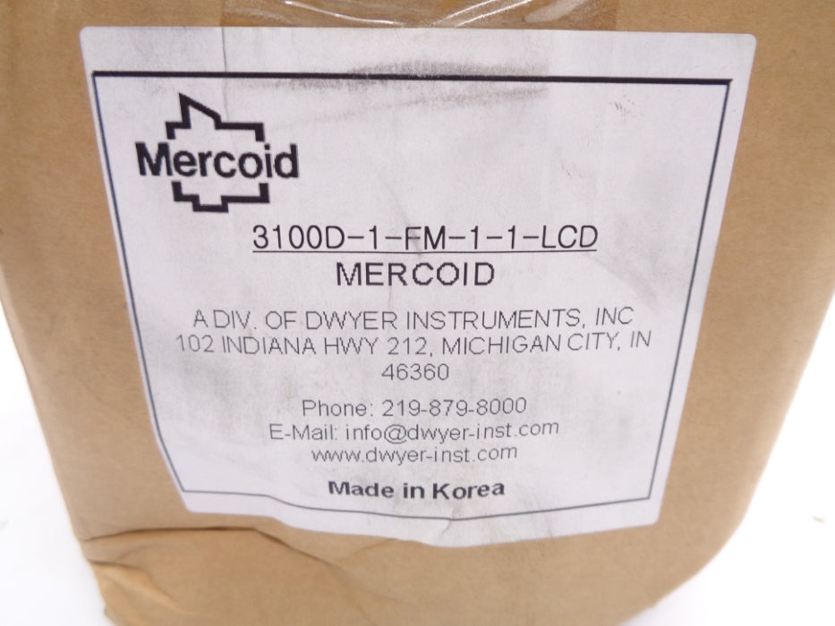 MERCOID 3100D-1-FM-1-1-LCD 2000PSI NSMP