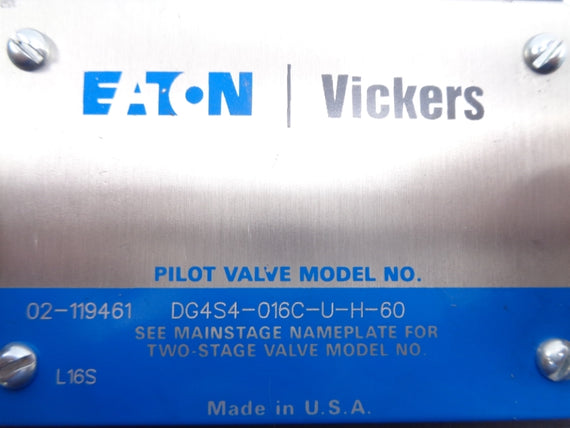 EATON VICKERS DG4S4-016C-U-H-60 24V NSNP