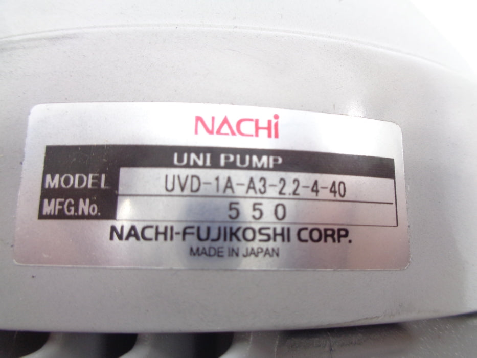 NACHI UVD-1A-A3-2.2-4-40 W/ VDR-1B-1A3-U-22 NSNP