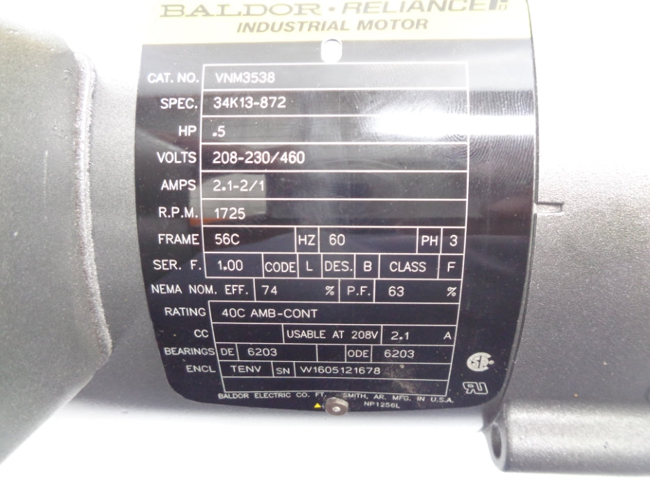 BALDOR VNM3538 SER. F NSNP