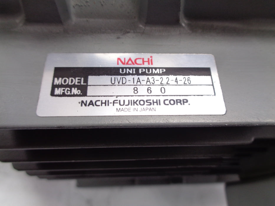 NACHI UVD-1A-A3-2.2-4-26 W/ VDR-1B-1A3-U-22 NSNP