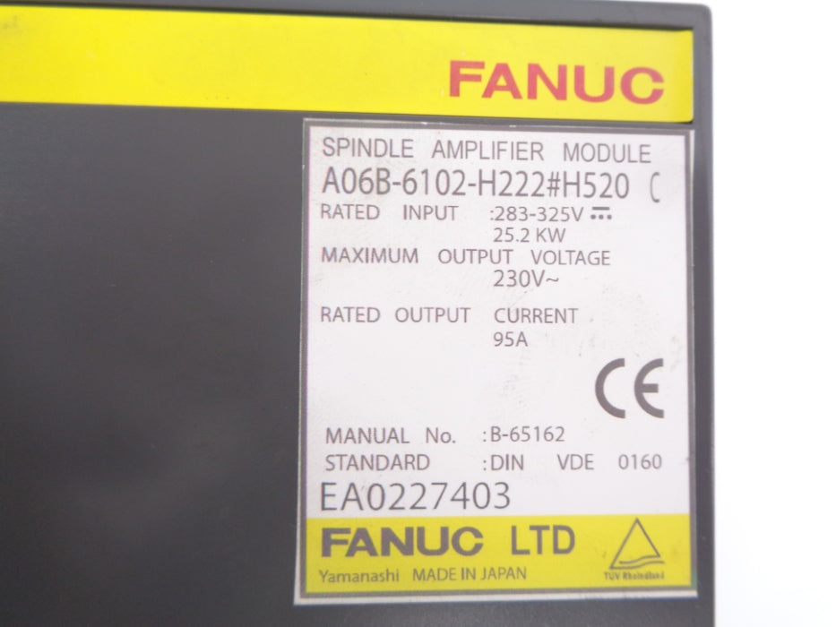 FANUC A06B-6102-H222#H520 REMAN