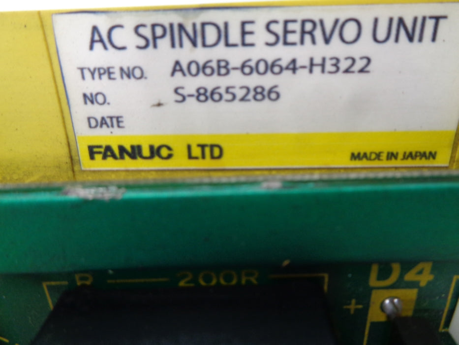 FANUC A06B-6064-H322 UNMP