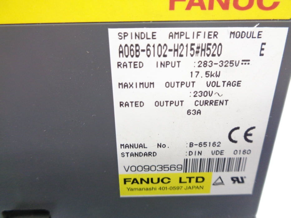 FANUC A06B-6102-H215#H520 UNMP