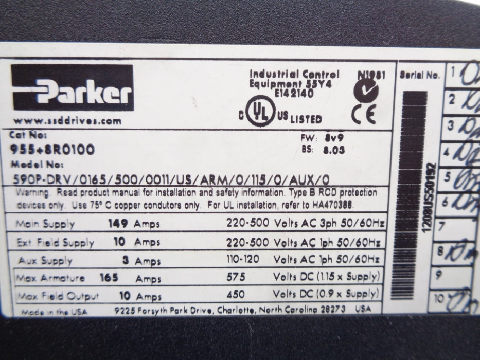 PARKER 955-8R0100 REMAN