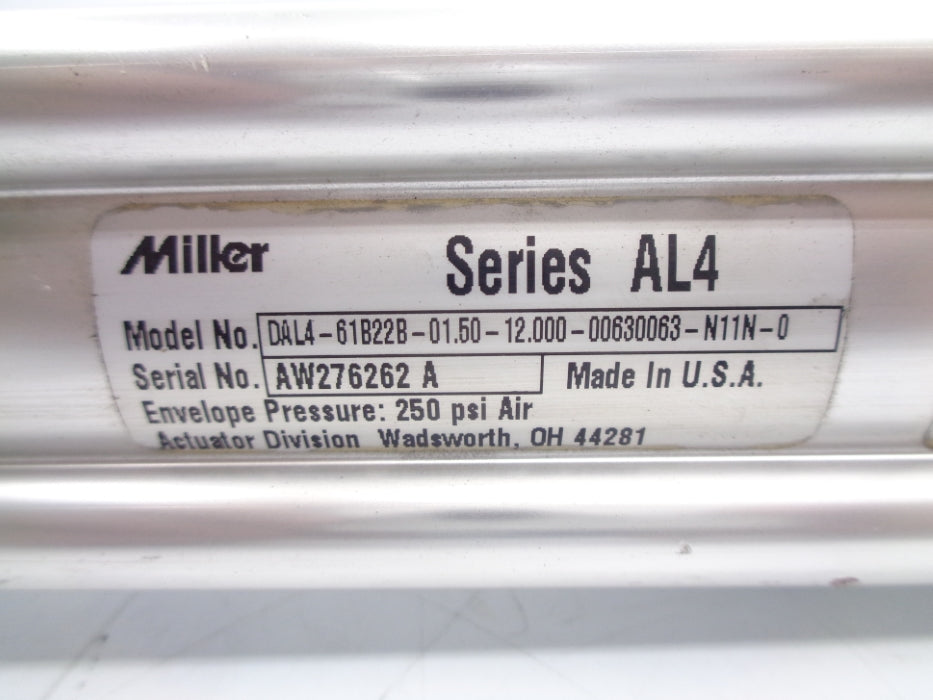 MILLER DAL4-61B22B-01.50-12.000-00630063-N11N-0 250PSI UNMP