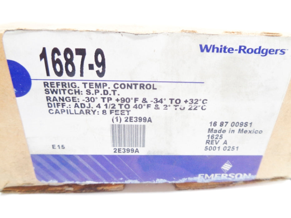 WHITE-RODGERS 1687-9 NSMP