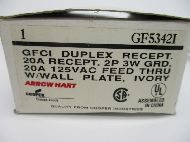ARROW HART GF5342I IVORY 125V 20A NSMP