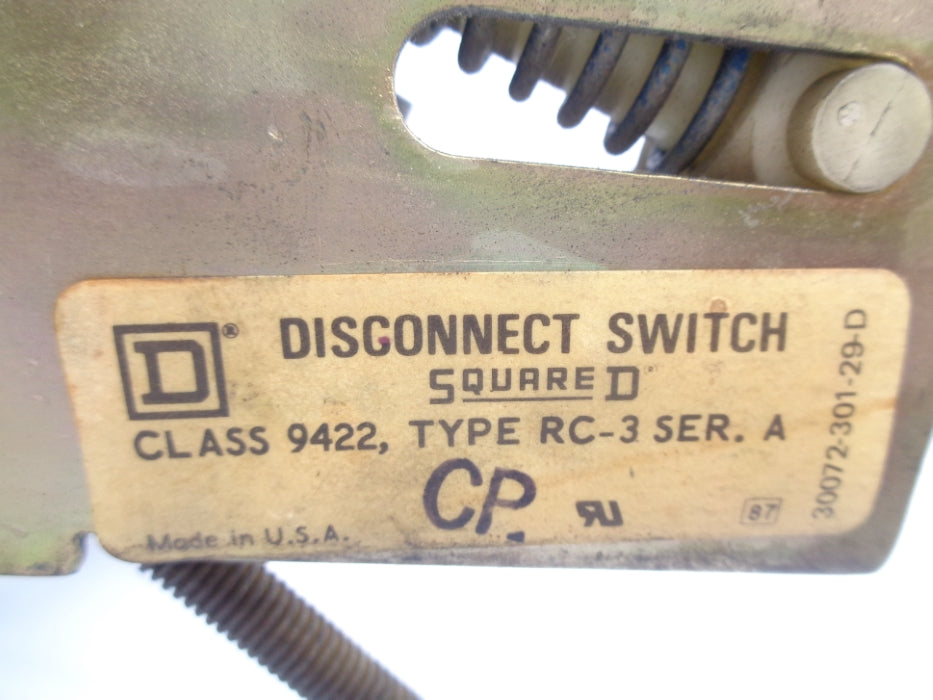 SQUARE D 9422RC3 SER. A UNMP