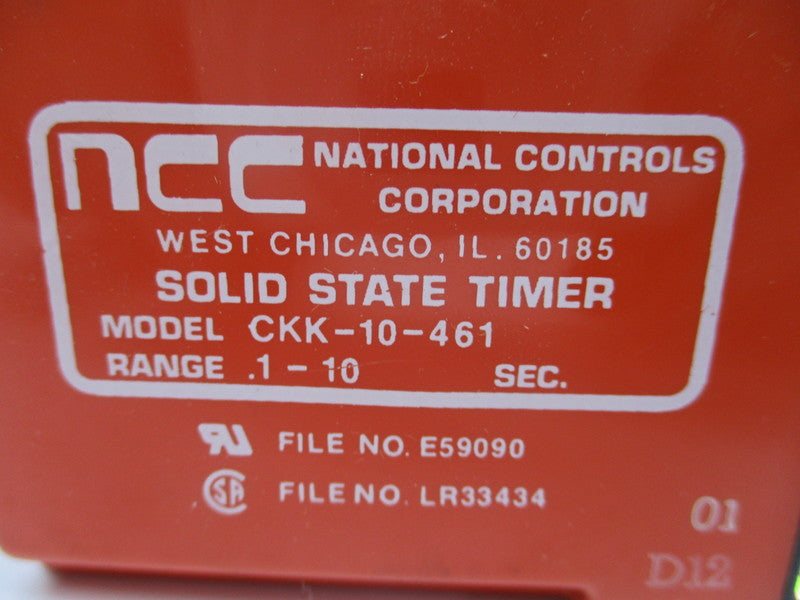 NATIONAL CONTROLS CORP CKK-10-461 NSNP