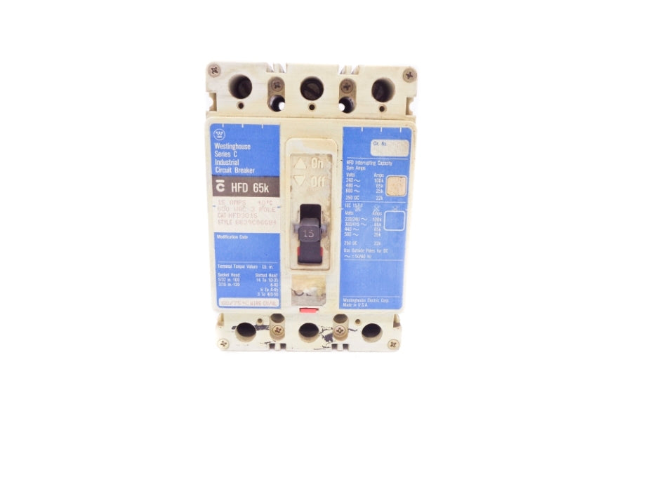 WESTINGHOUSE HFD3015 SER. C 240V 15A UNMP
