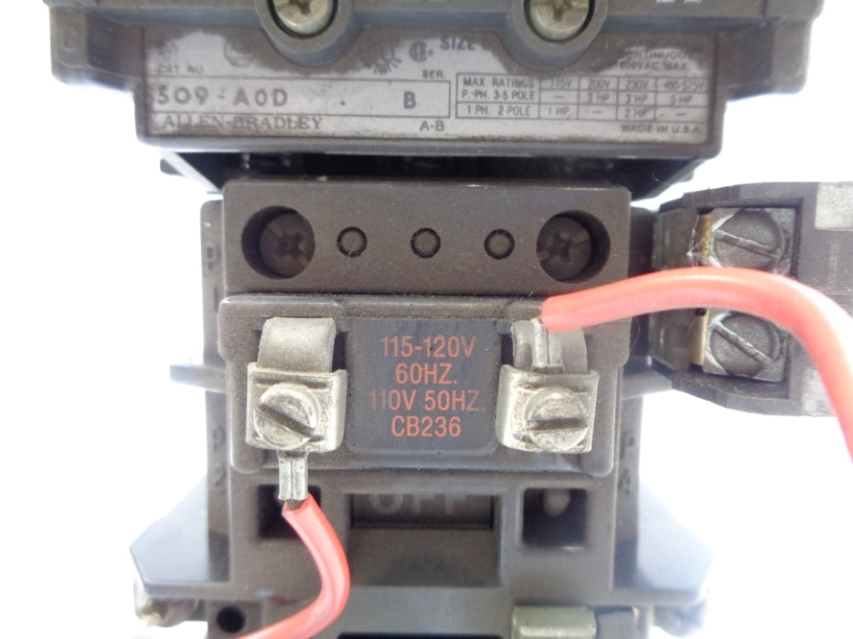 ALLEN BRADLEY 509-AOD SER. B UNMP