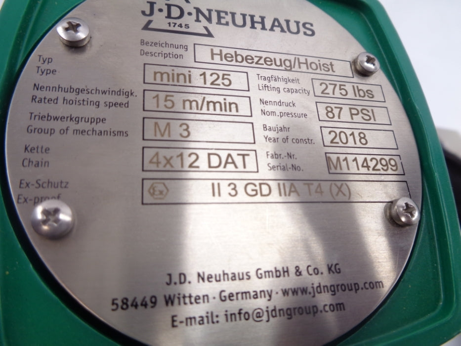 J.D. NEUHAUS MINI-125 NSNP