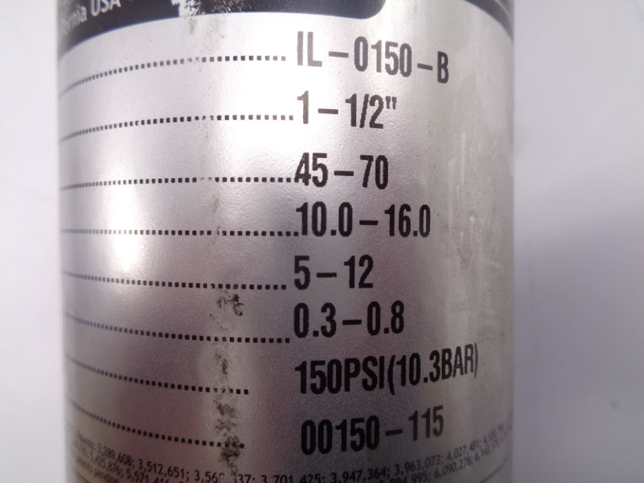 LAKOS IL-0150-B 150PSI NSNP