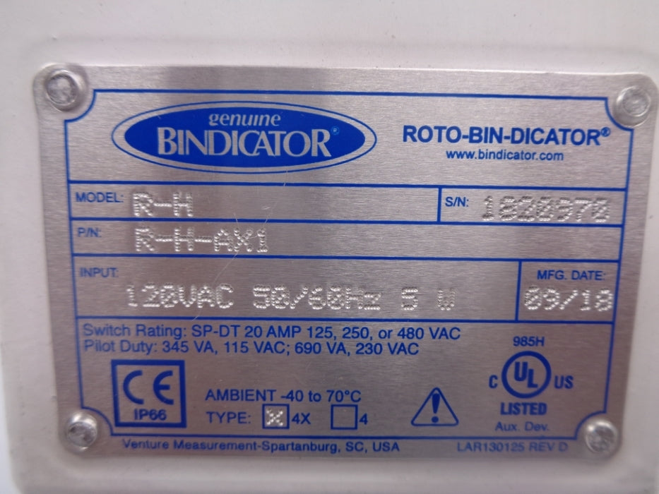 BINDICATOR R-H-AX1 120V NSNP