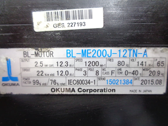 OKUMA BL-ME200J-12TN-A NSNP
