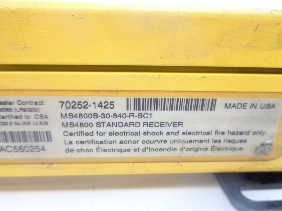 OMRON MS4800S-30-840-R-SC1 UNMP