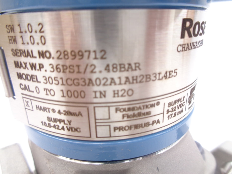 ROSEMOUNT 3051CG3A02A1AH2B3L4E5 36PSI NSMP