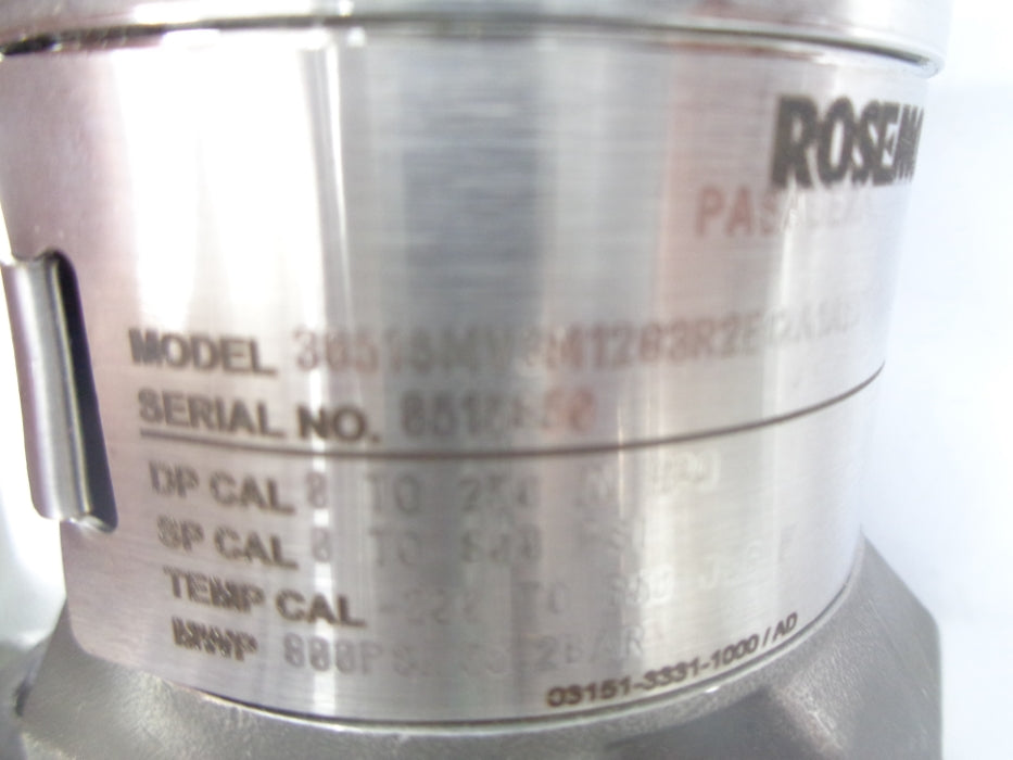 ROSEMOUNT 3051SMV3M12G3R2E12A1AE5L4M5Q4 800PSI NSMP