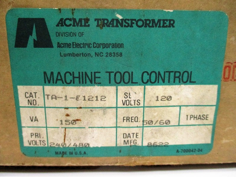 ACME ELECTRIC TA-1-81212 NSMP