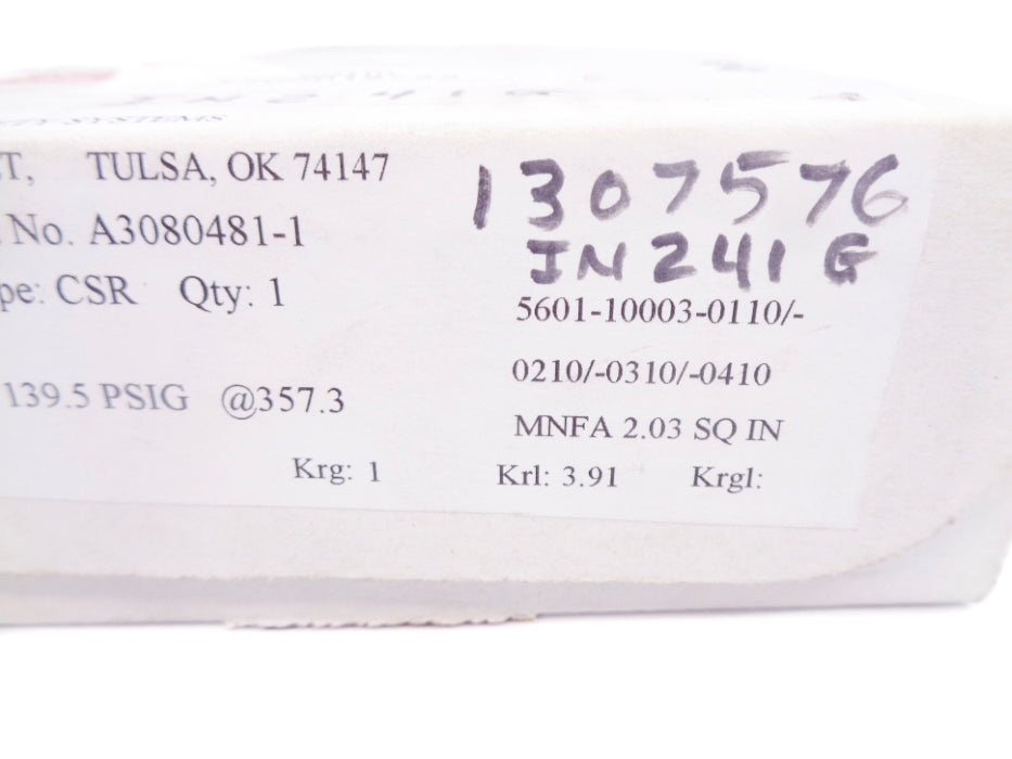 BS&B CSR 139.5PSI 1.5" NSMP