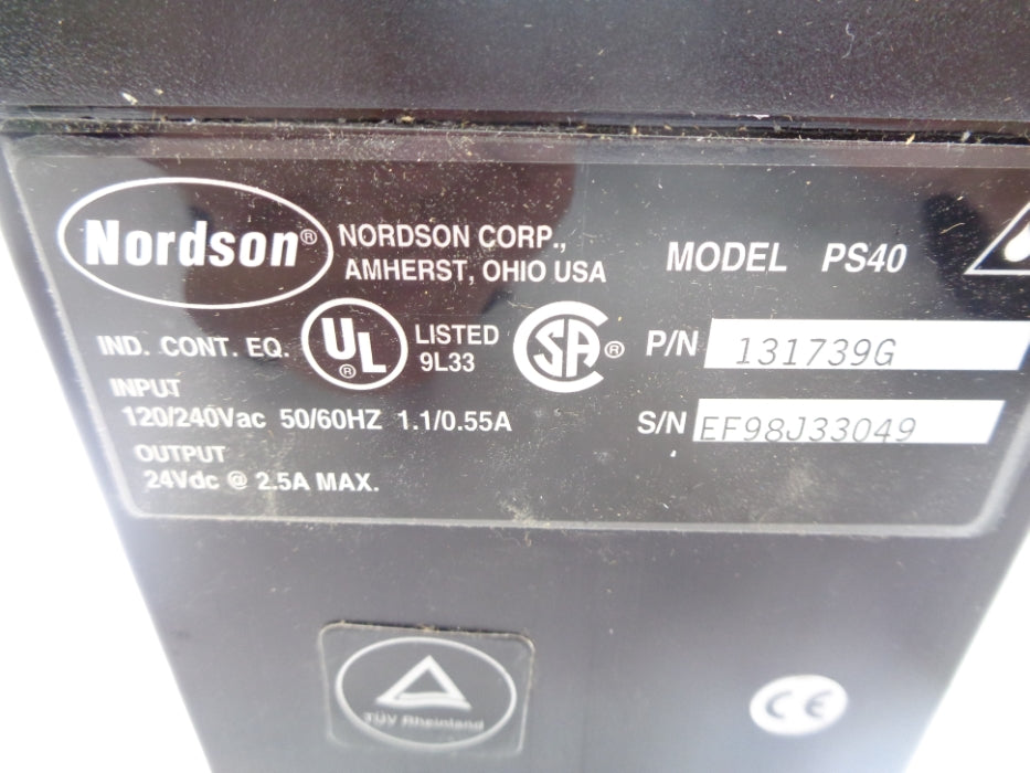 NORDSON PS40 131739G 120/240VAC 1.1/0.55A UNMP