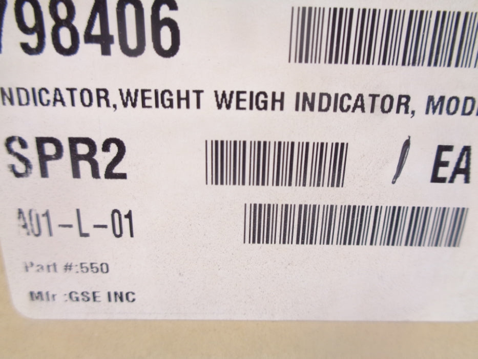 GSE MODEL 550 200550-00000 NSMP