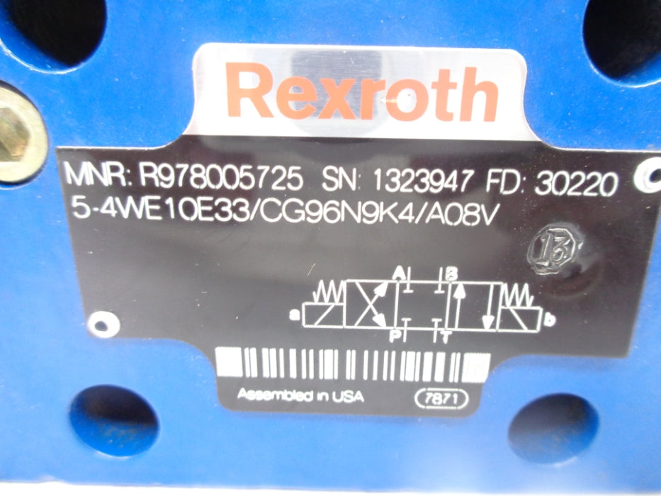 REXROTH R978005725 4WE10E33/CG96N9K4/A08V NSNP