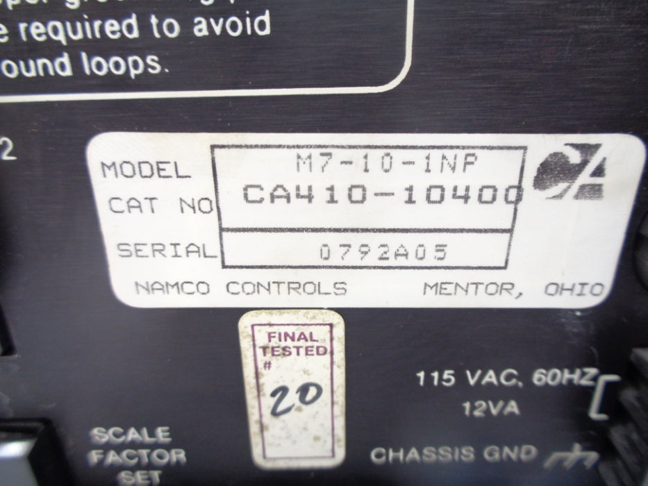 NAMCO CA410-10400 UNMP