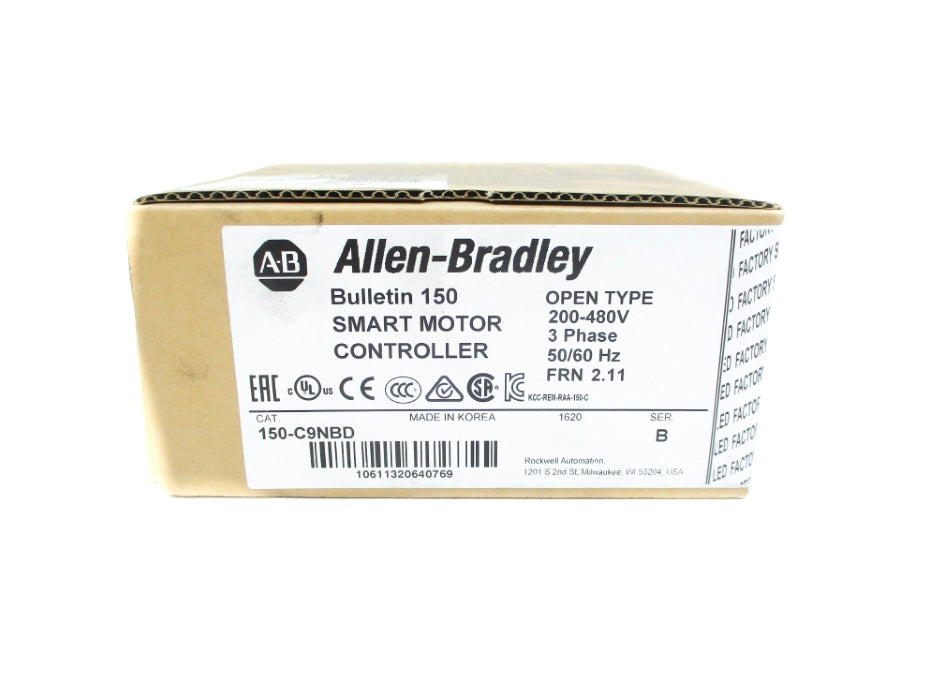 ALLEN BRADLEY 150-C9NBD SER. B F/W 2.11 (BR/WH) NSFS