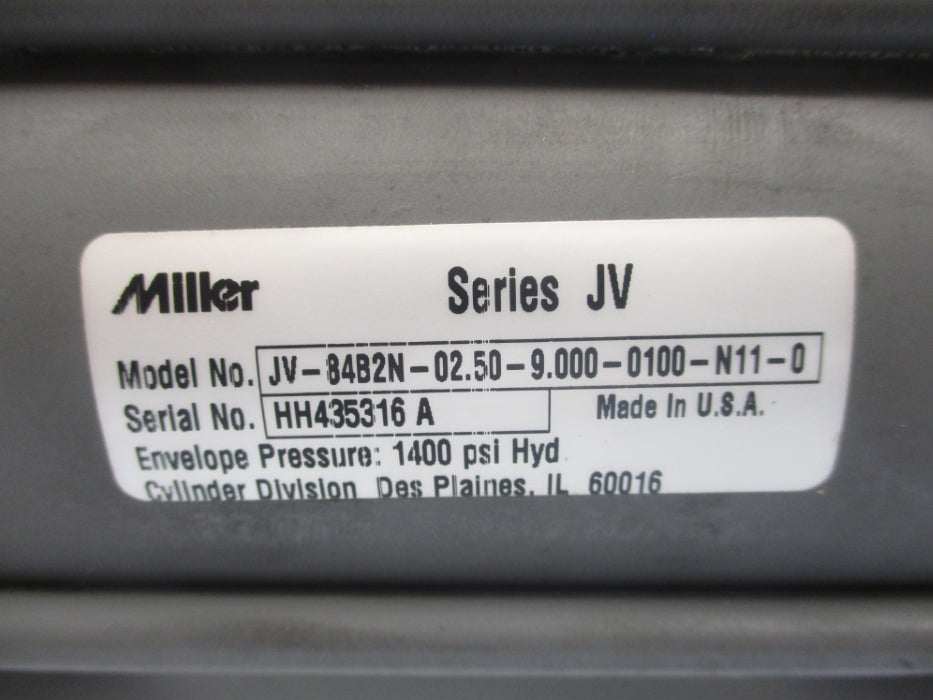 MILLER JV-84B2N-02.50-9.000-0100-N11-0 1400PSI UNMP