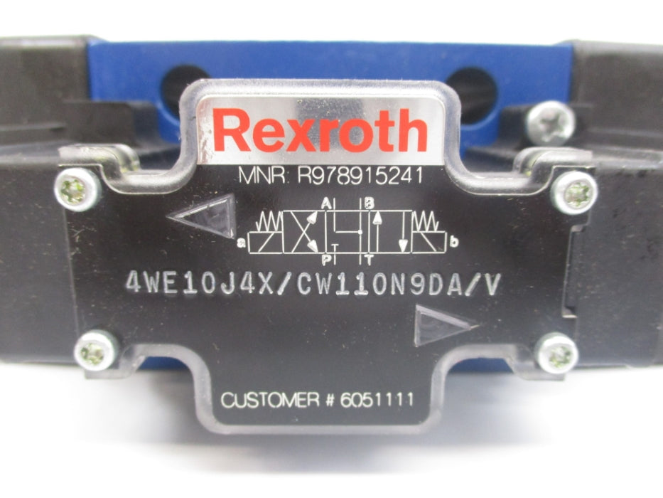 REXROTH R978915241 4WE10J4X/CW110N9DA/V NSNP