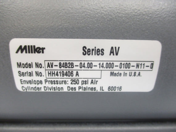 MILLER AV-84B2B-04.00-14.000-0100-N11-0 250PSI NSNP