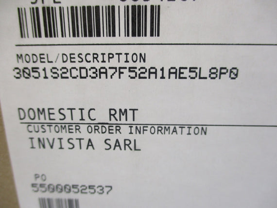 ROSEMOUNT 3051S2CD3A7F52A1AE5L8P0 1000PSI NSMP