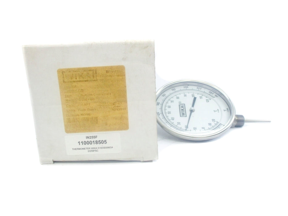 WIKA 51025D006G4 0-250F -20-120C NSMP