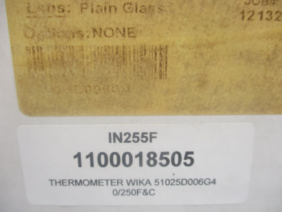 WIKA 51025D006G4 0-250F -20-120C NSMP