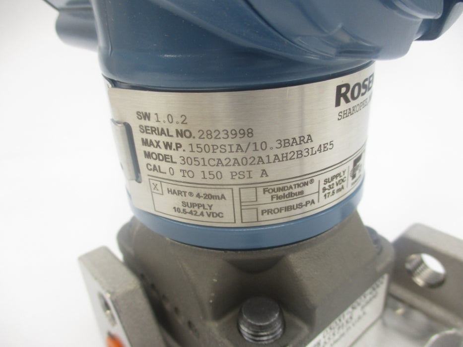ROSEMOUNT 3051CA2A02A1AH2B3L4E5 150PSI NSMP