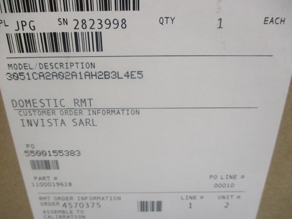 ROSEMOUNT 3051CA2A02A1AH2B3L4E5 150PSI NSMP
