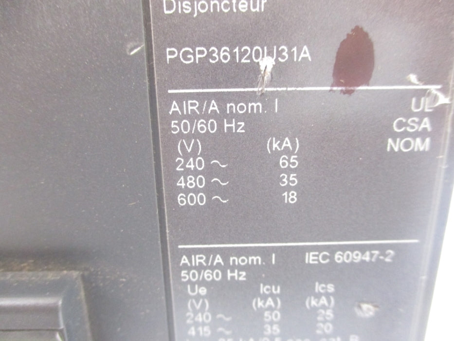 SQUARE D PGP36120U31A 1200A 240V NUPI
