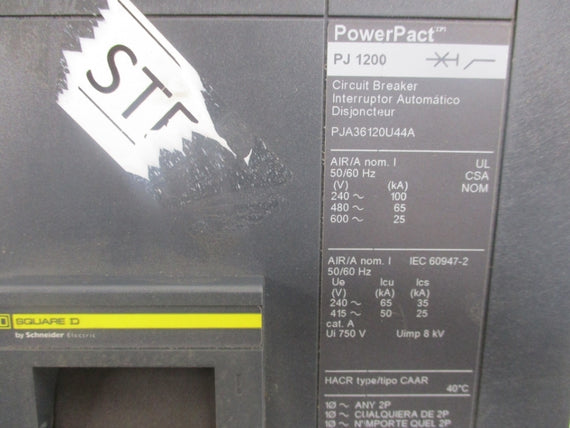 SQUARE D PJA36120U44A 1200A 240V NUPI